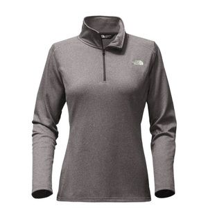 The North Face Tech Glacier 1/4 Zip size S womens Grey black‎